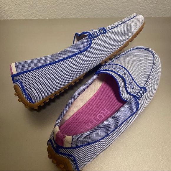 NWOB Rothy’s The Driver Knit Loafers in Original Blue- Size W8 - Picture 9 of 14